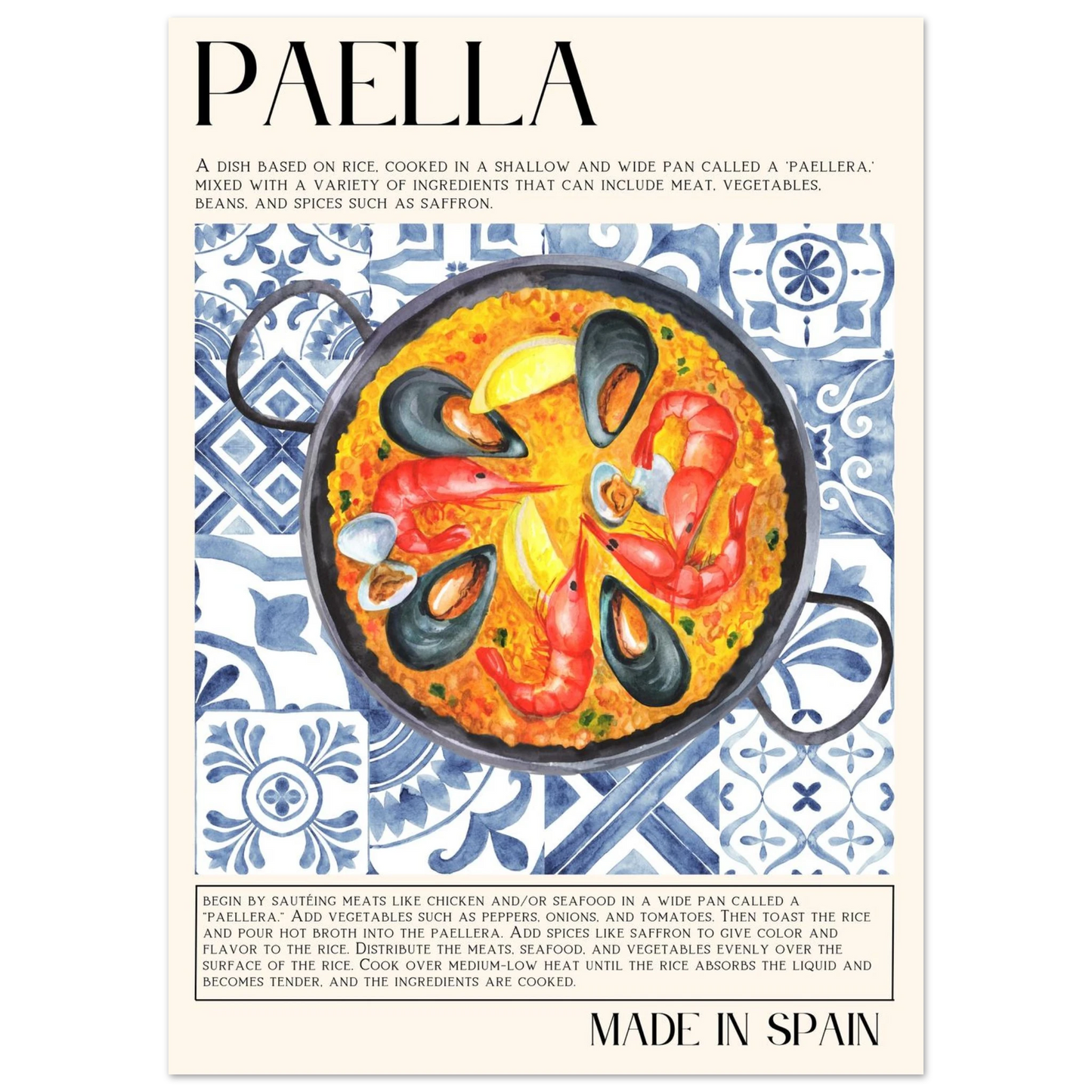 Paella - Poster - Arthena
