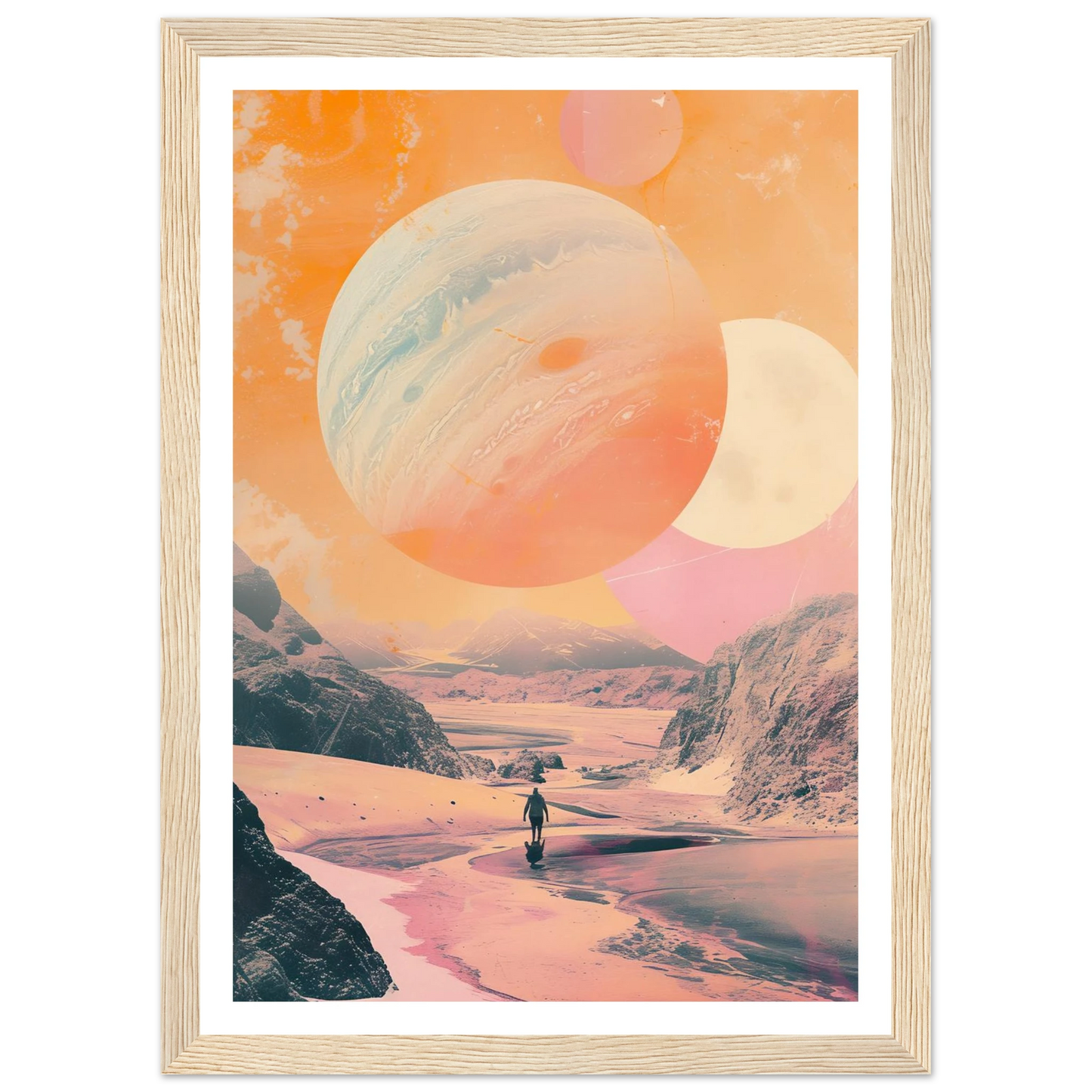 Lost Wanderer Beneath Alien Suns - Poster - Arthena