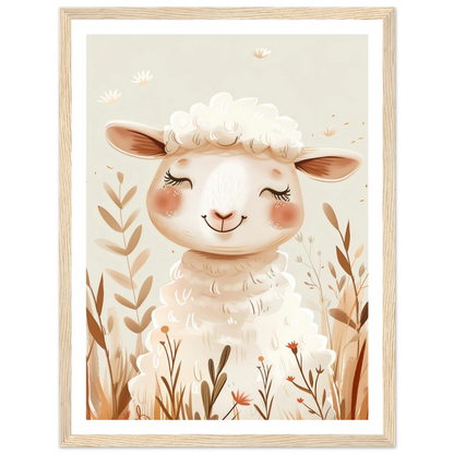 Cute Wooly Sheep - Poster - Arthena