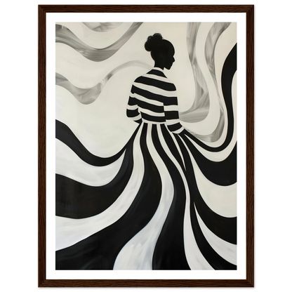 The Striped Silhouette - Poster - Arthena