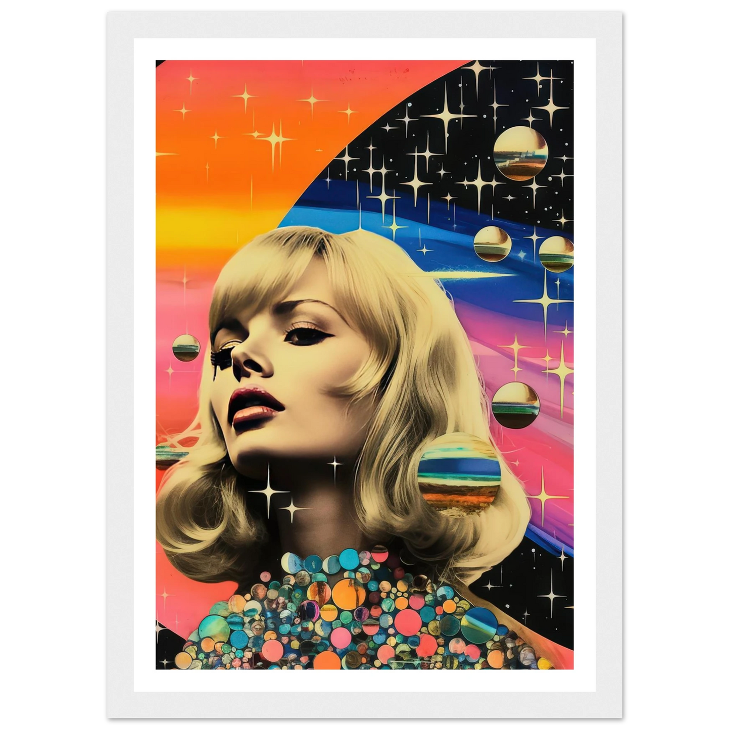 Retro Galaxy Queen - Poster - Arthena