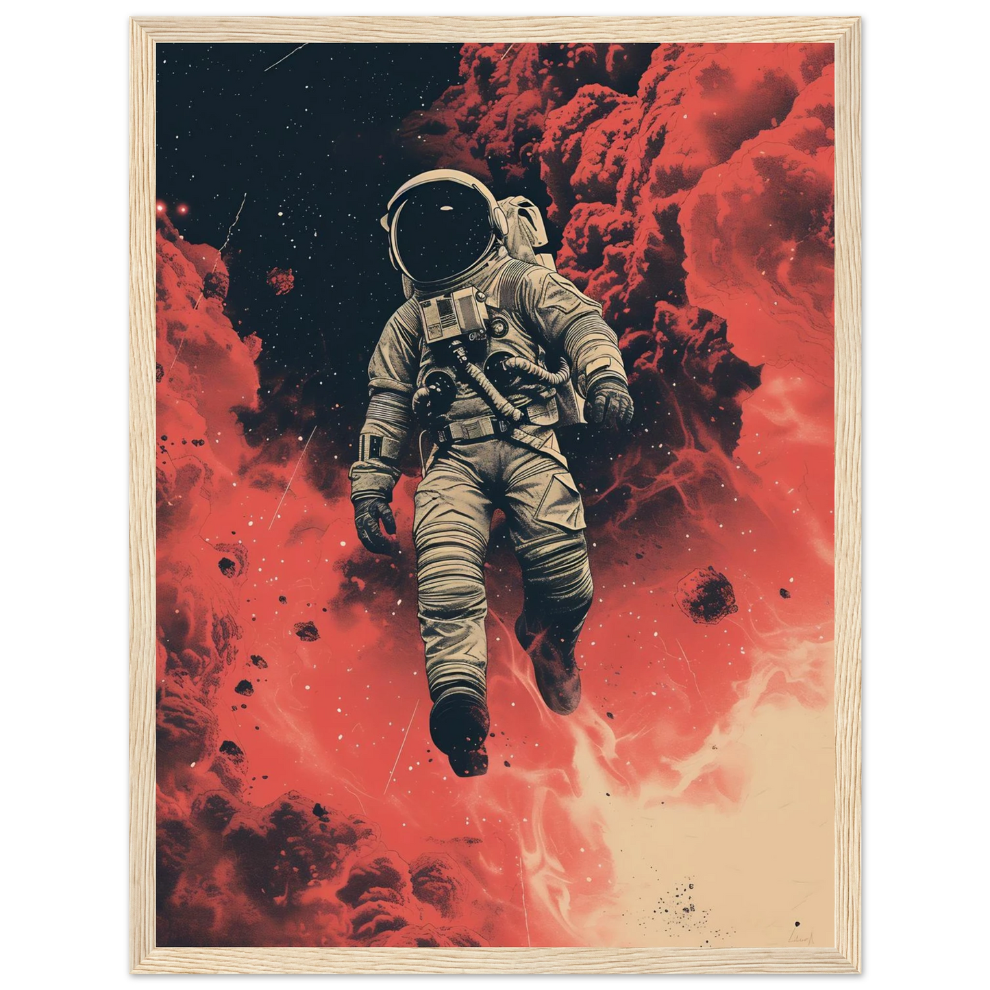 Scarlet Skies The Astronaut - Poster - Arthena