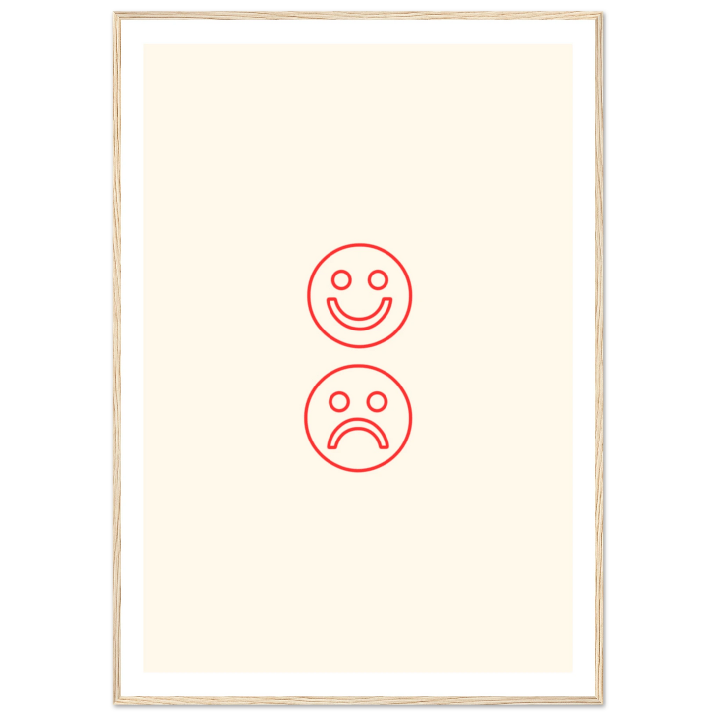 Happy face, sad face - Poster - Arthena