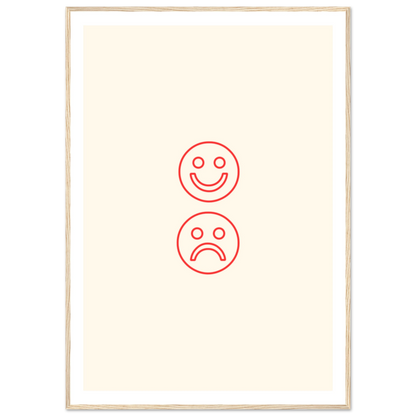 Happy face, sad face - Poster - Arthena