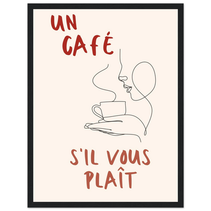 Un Café S'il Vous Plait - Poster - Arthena