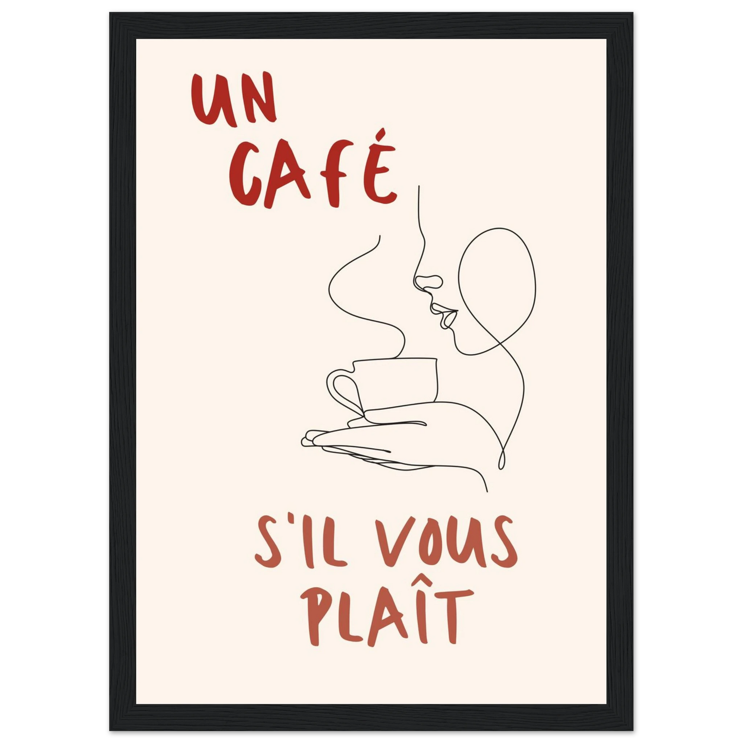 Un Café S'il Vous Plait - Poster - Arthena
