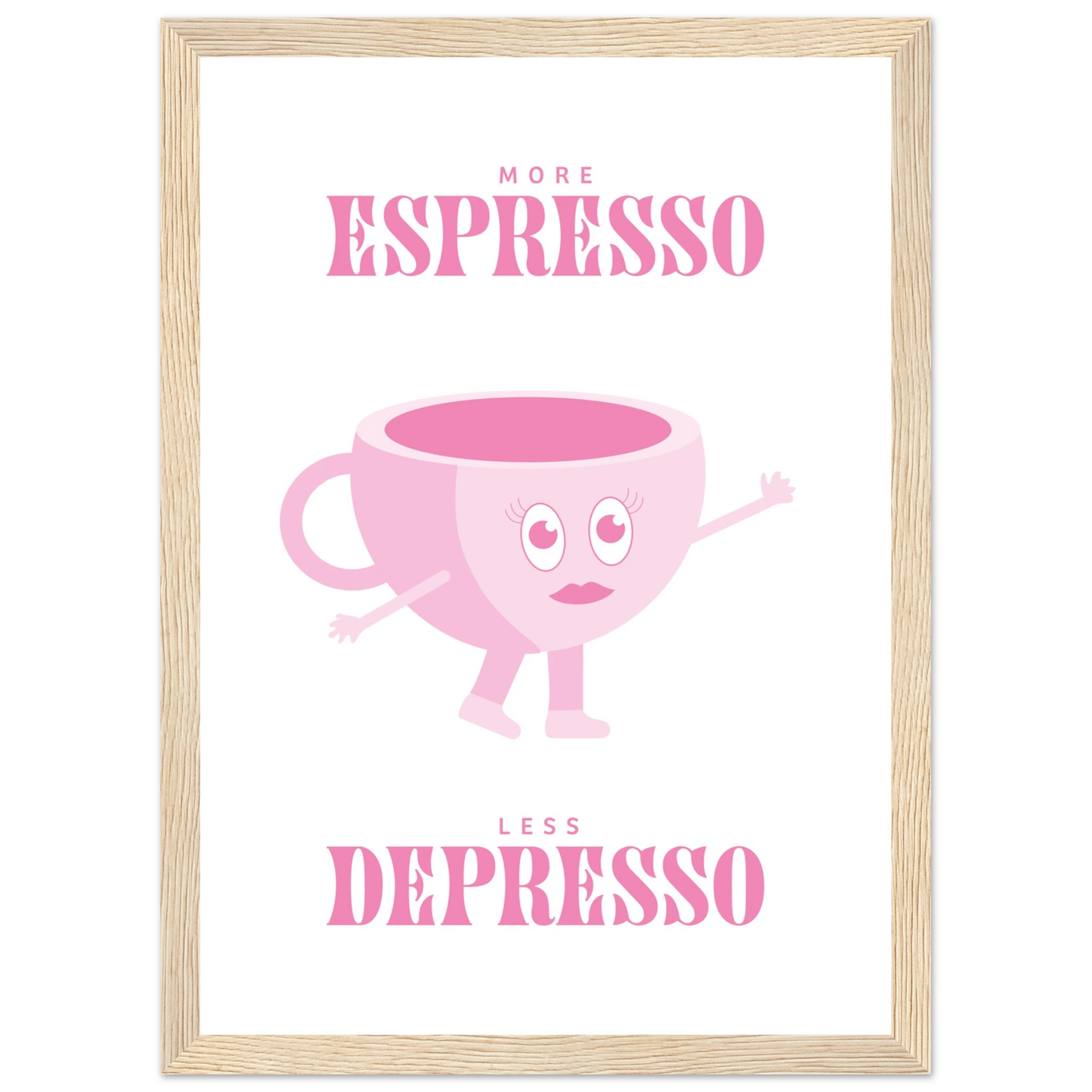 More Espresso Less Depresso - Poster - Arthena