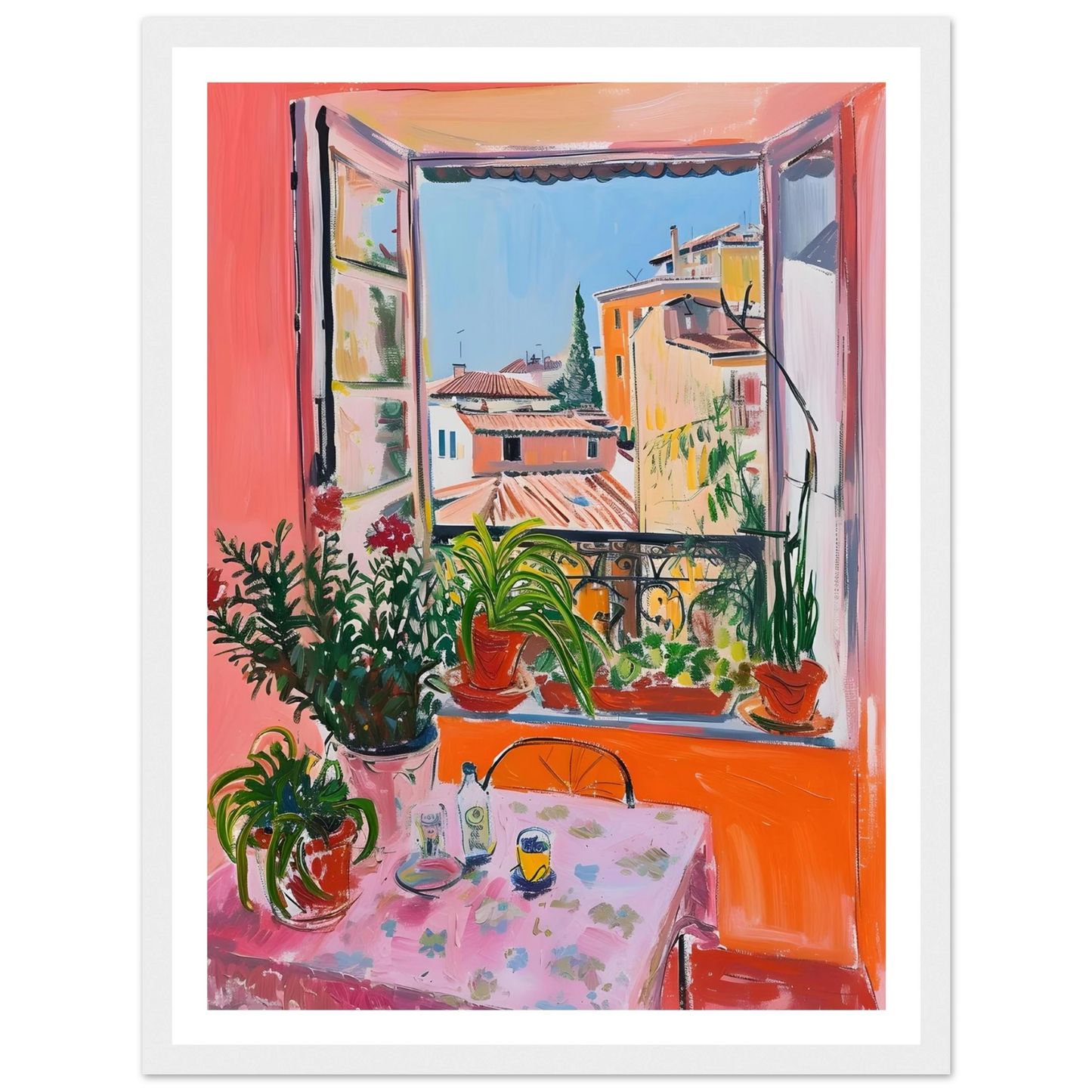 Sunny Window View - Poster - Arthena