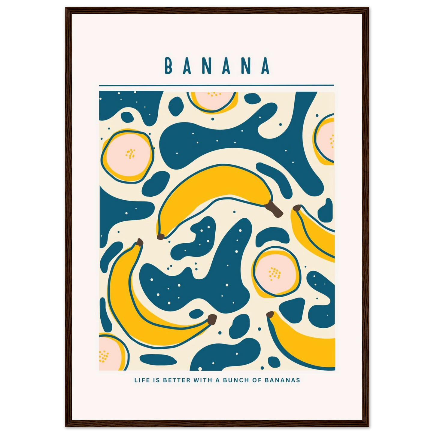 Life is better with banana - Poster - Arthena