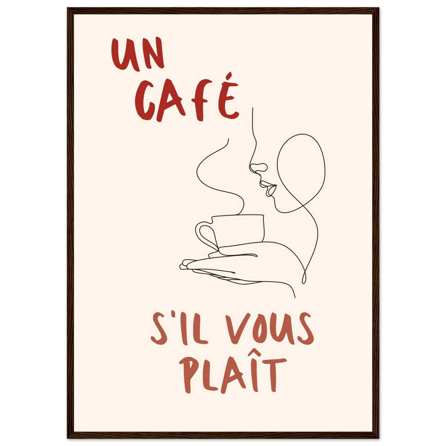 Un Café S'il Vous Plait - Poster - Arthena