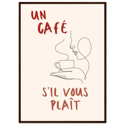 Un Café S'il Vous Plait - Poster - Arthena