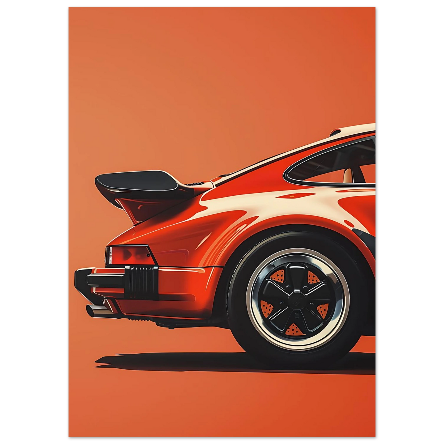 Retro Car - Poster - Arthena