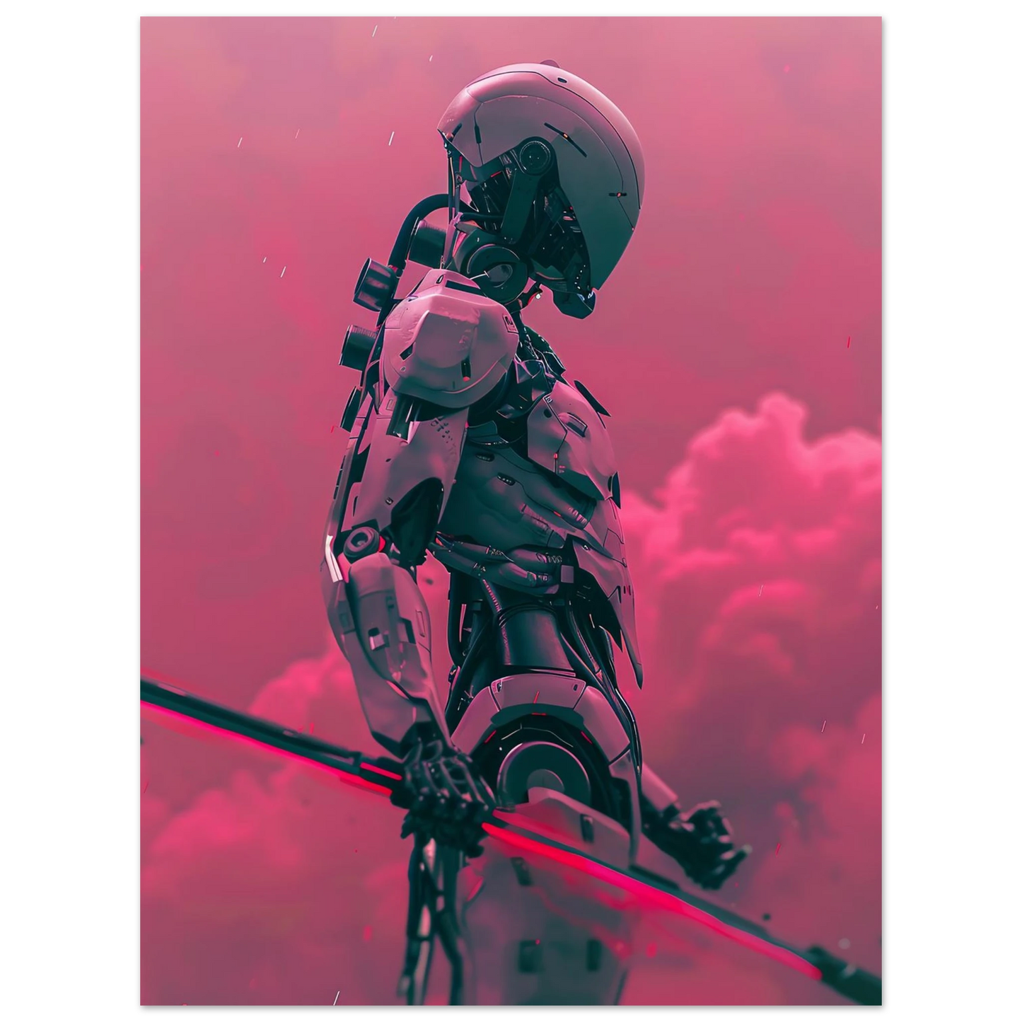 Battle Droid in the Rosy Mist - Poster - Arthena