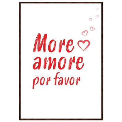 More Amore Por Favor - Poster - Arthena