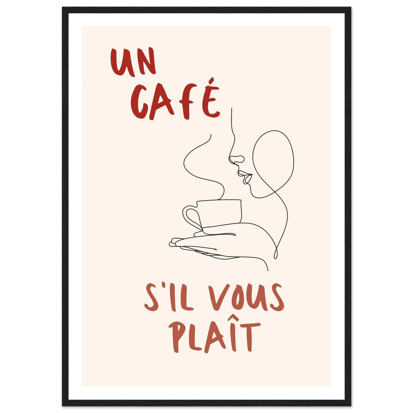 Un Café S'il Vous Plait - Poster - Arthena