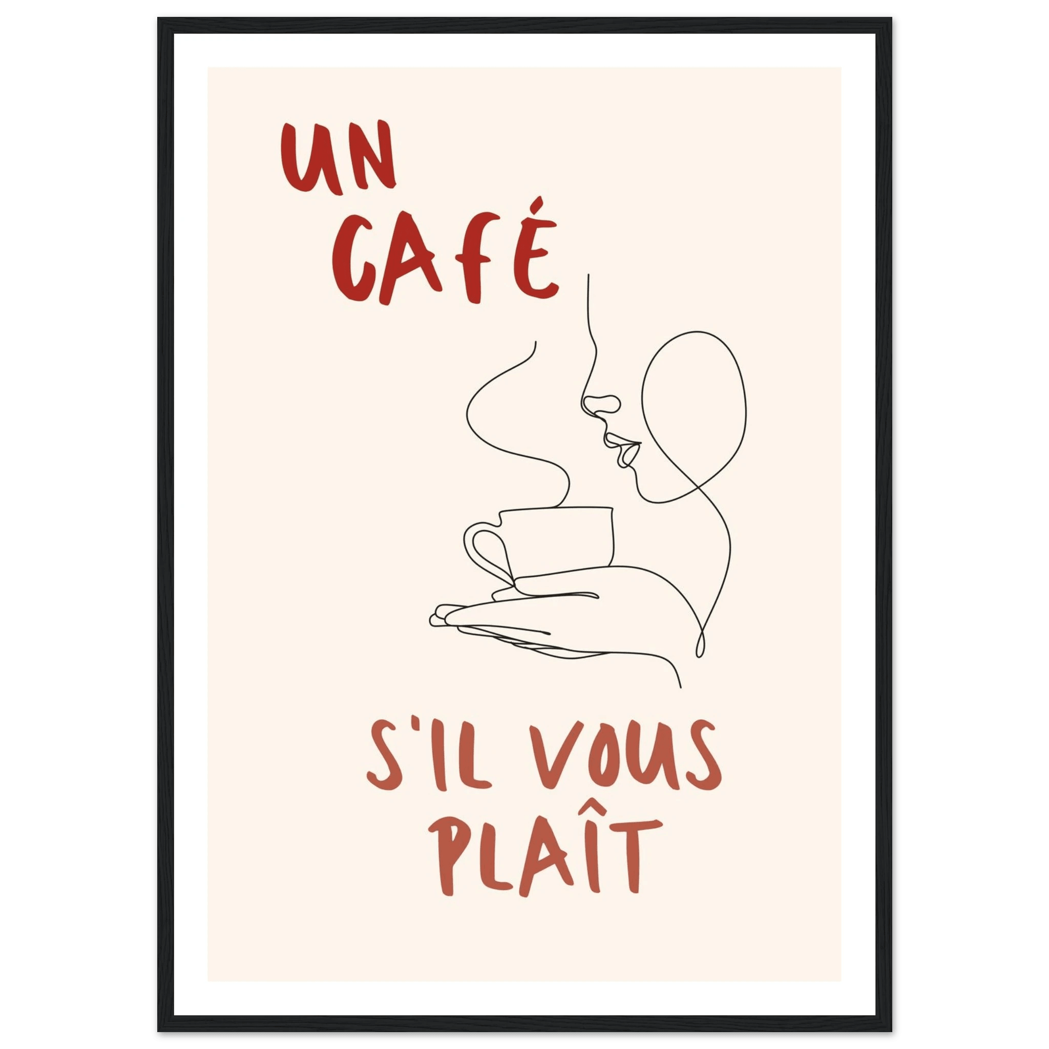 Un Café S'il Vous Plait - Poster - Arthena