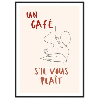 Un Café S'il Vous Plait - Poster - Arthena