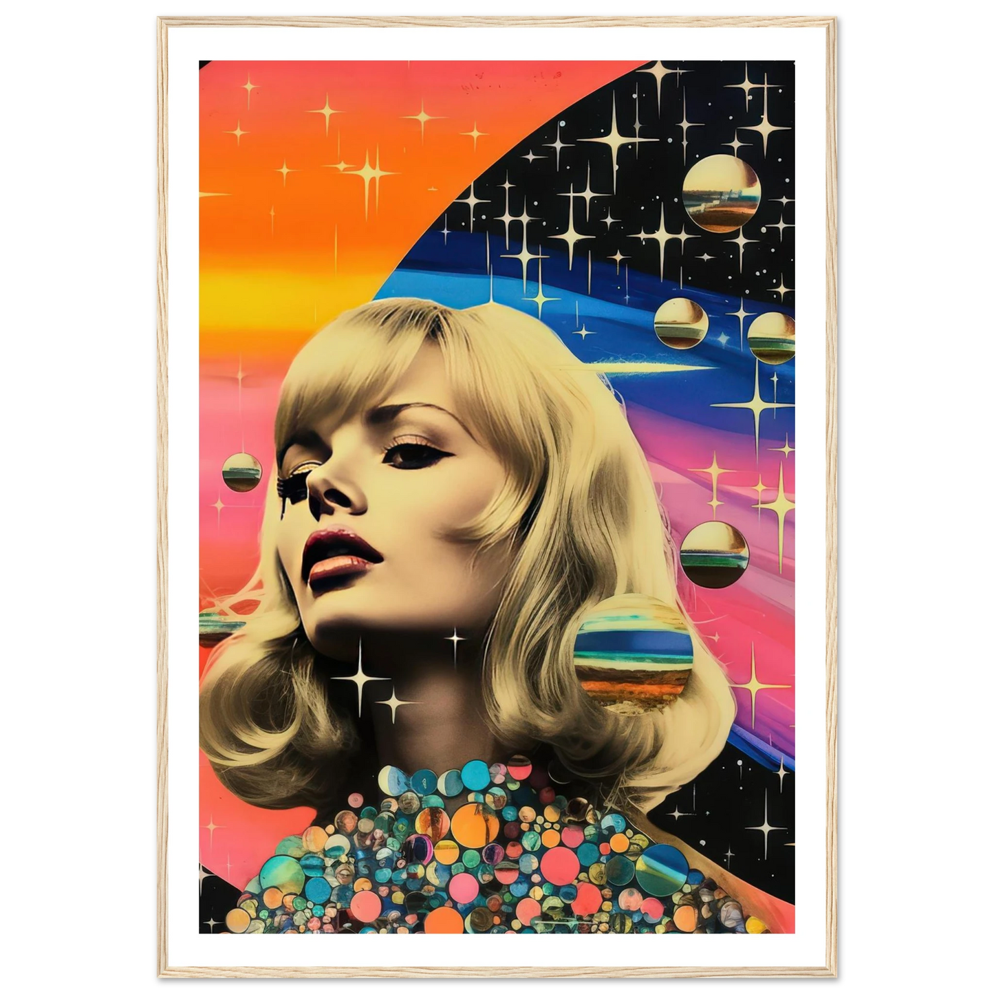 Retro Galaxy Queen - Poster - Arthena