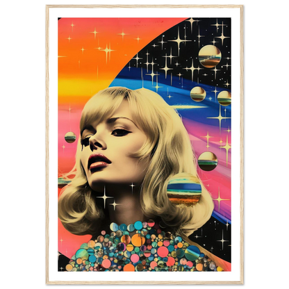Retro Galaxy Queen - Poster - Arthena