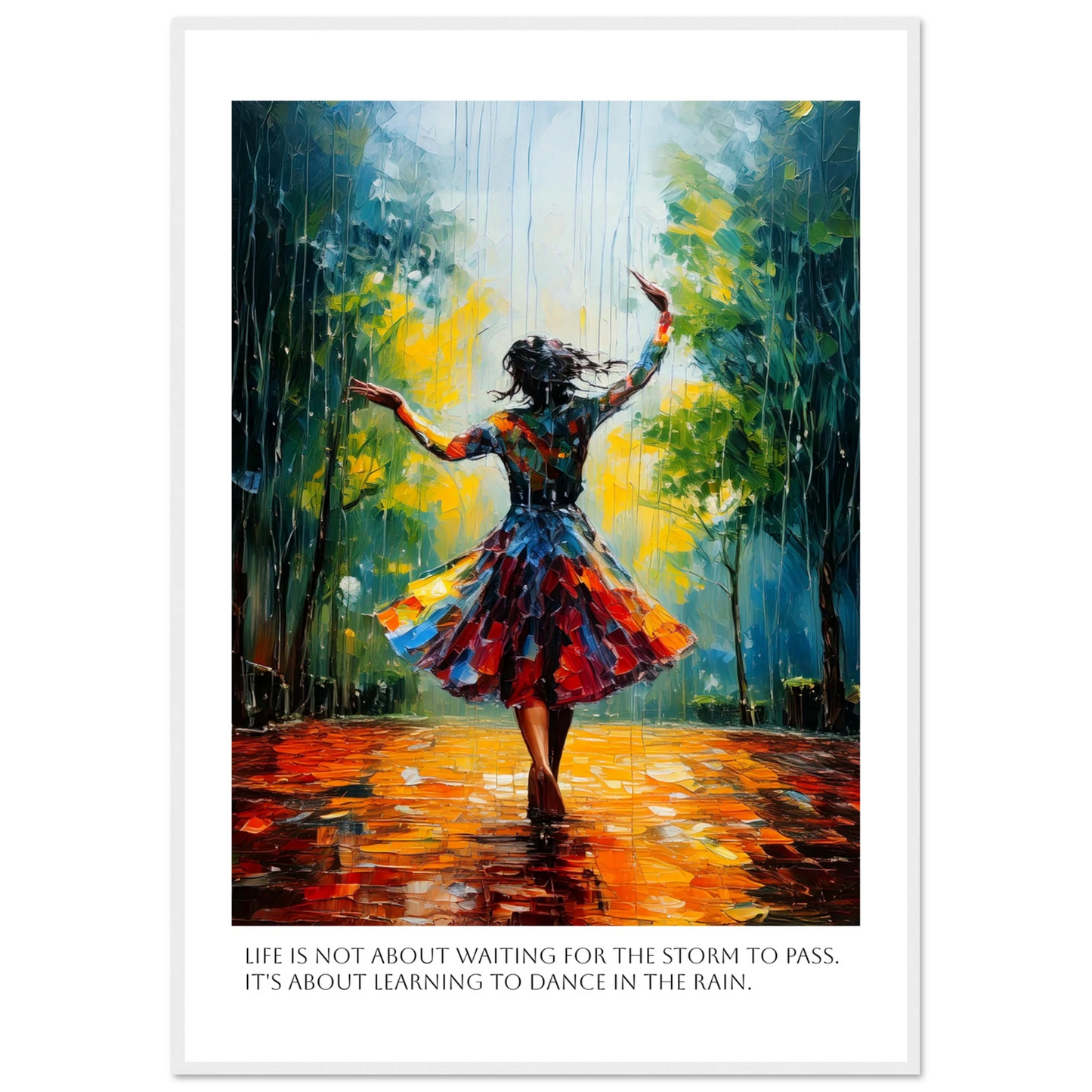 Dance in the color storm - Poster - Arthena