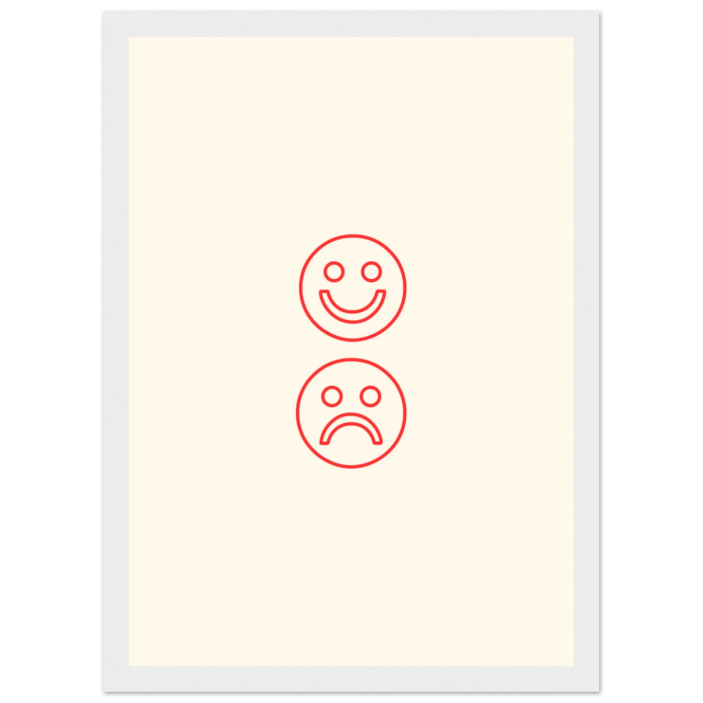 Happy face, sad face - Poster - Arthena