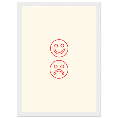 Happy face, sad face - Poster - Arthena