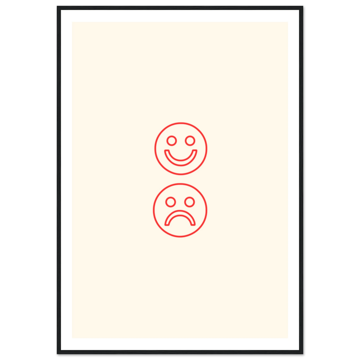 Happy face, sad face - Poster - Arthena
