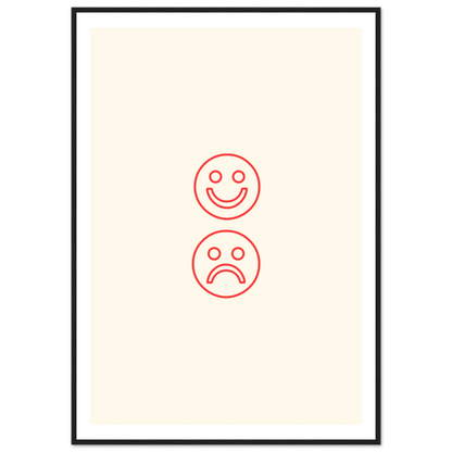 Happy face, sad face - Poster - Arthena