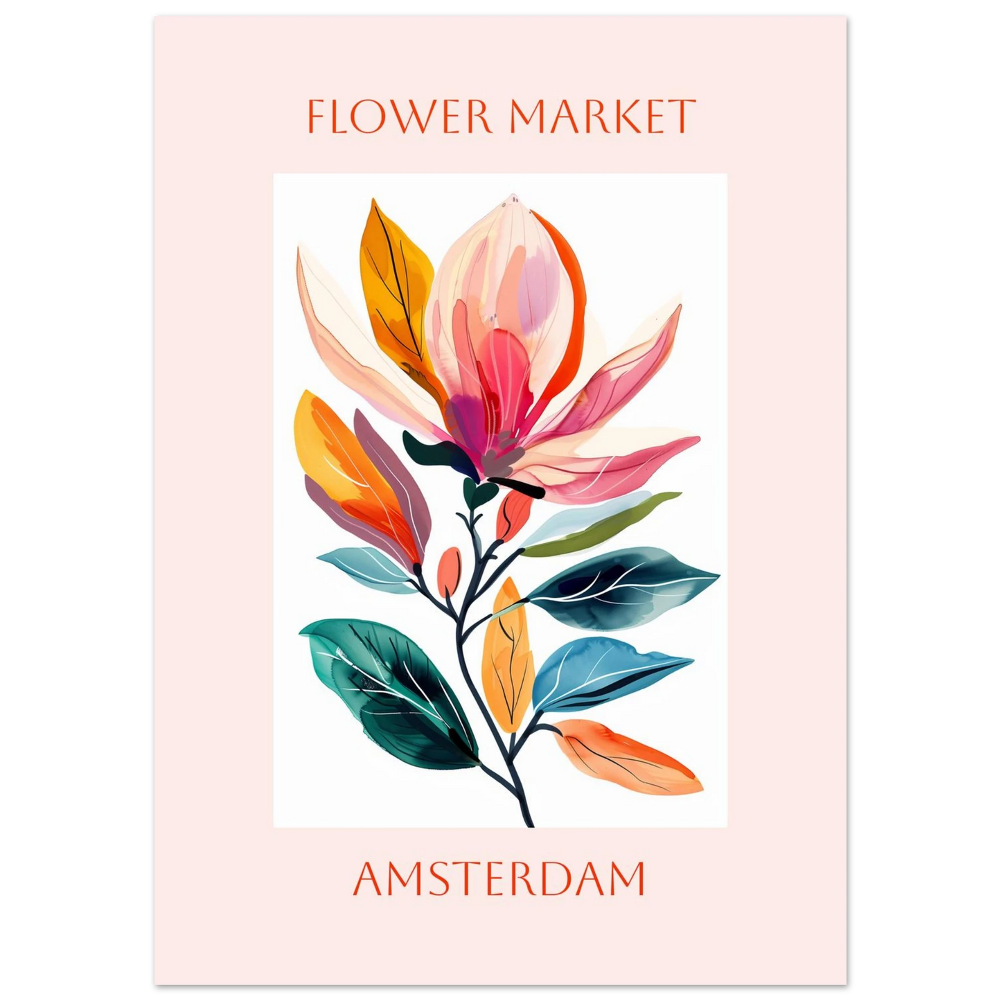 Flower Market - Poster - Arthena