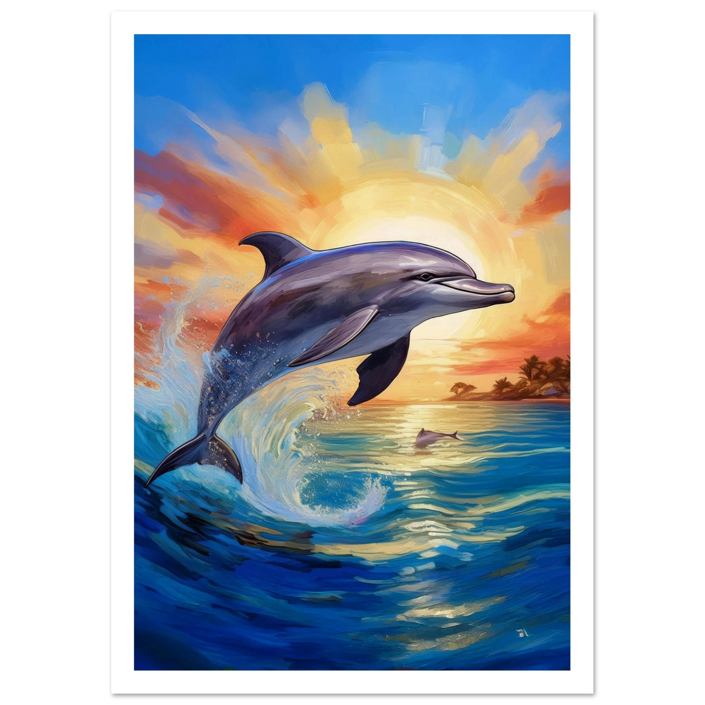 Happy Dolphine - Poster - Arthena