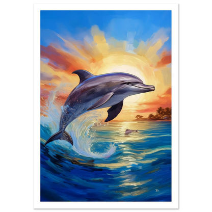 Happy Dolphine - Poster - Arthena
