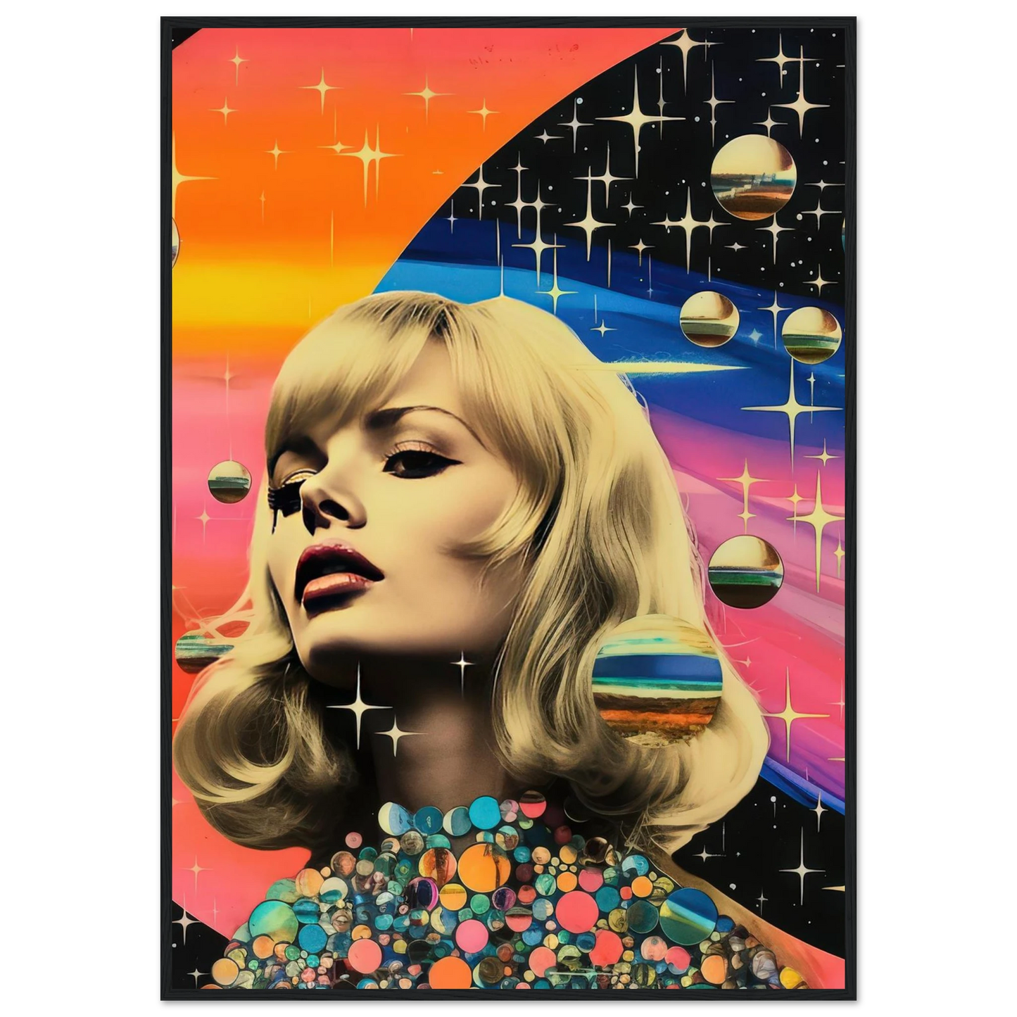 Retro Galaxy Queen - Poster - Arthena