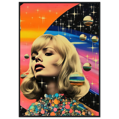 Retro Galaxy Queen - Poster - Arthena