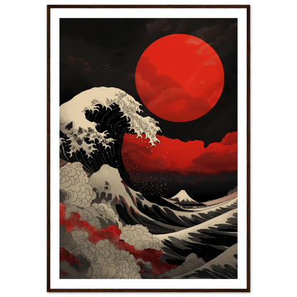 Red Sun over Turbulent Seas - Poster - Arthena