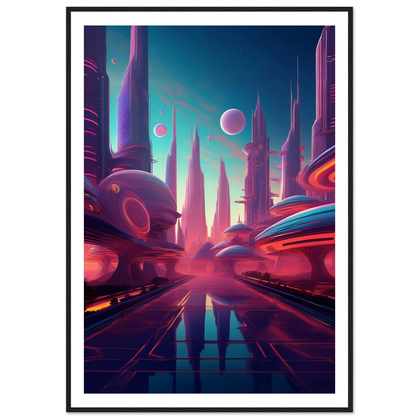 Neon Horizons - Poster - Arthena