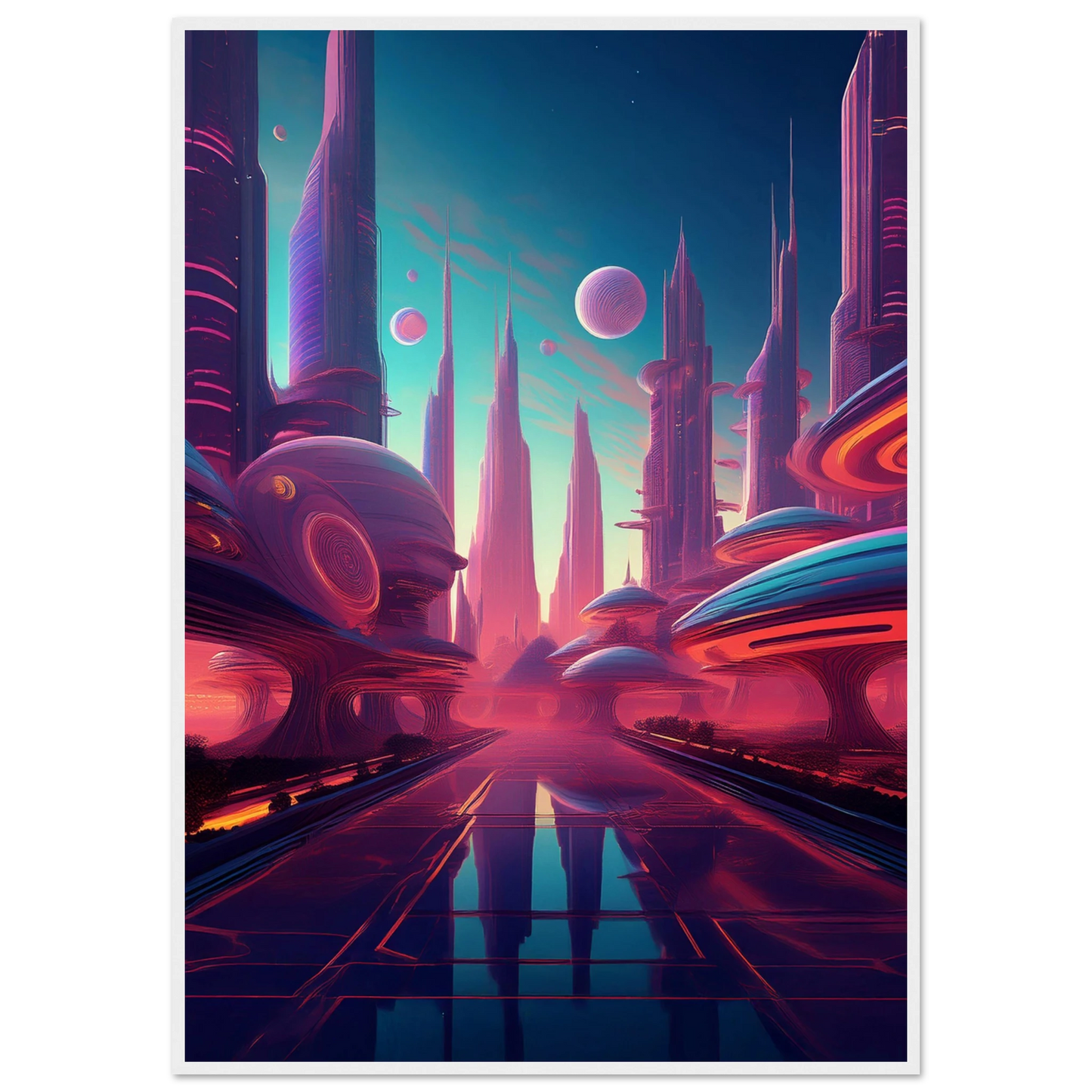 Neon Horizons - Poster - Arthena