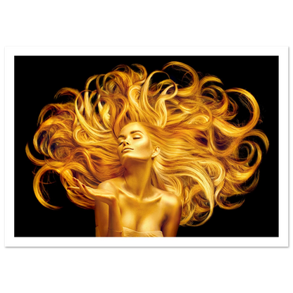 Golden Flow - Poster - Arthena