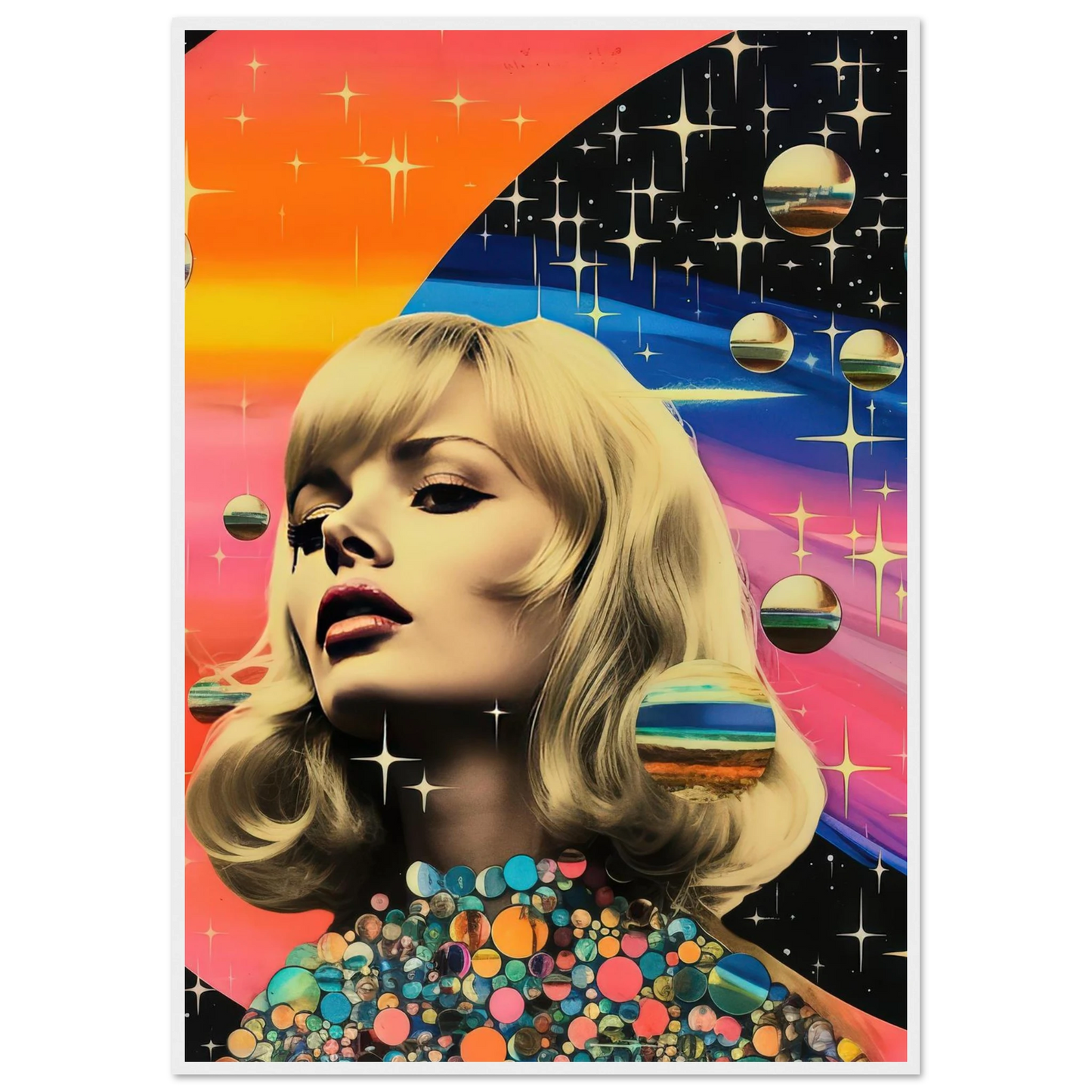 Retro Galaxy Queen - Poster - Arthena