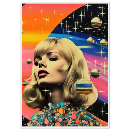 Retro Galaxy Queen - Poster - Arthena