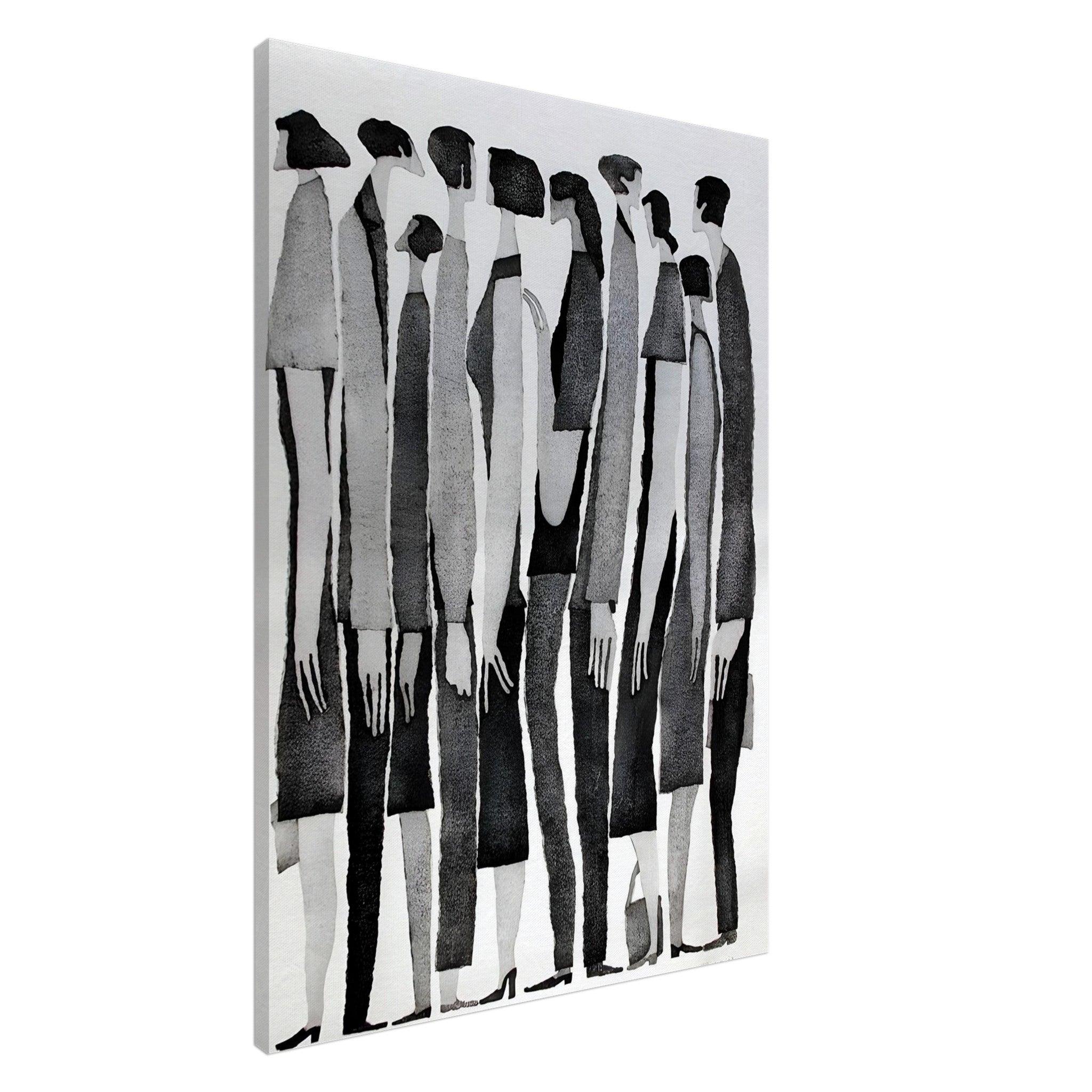 Silent Crowd - Canvas - Arthena