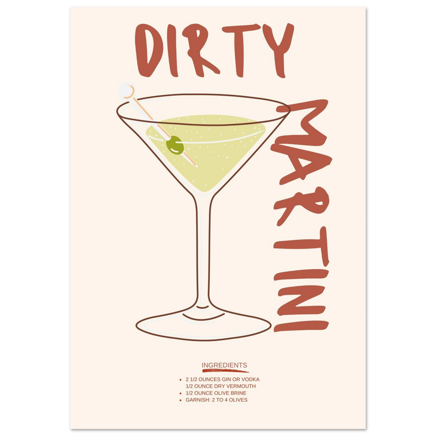 Dirty Martini - Poster - Arthena