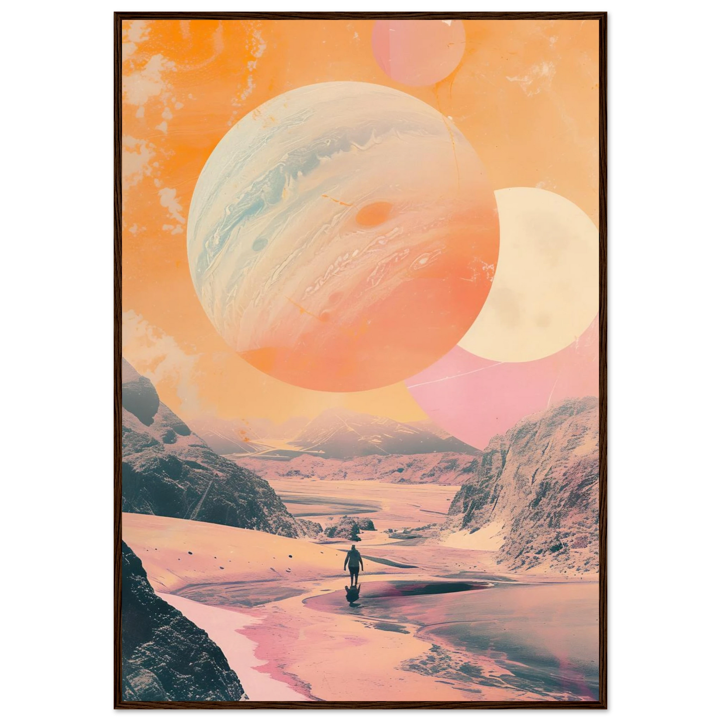 Lost Wanderer Beneath Alien Suns - Poster - Arthena