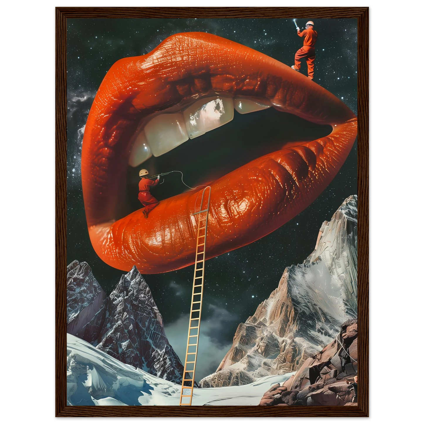 Lip Construction - Poster - Arthena