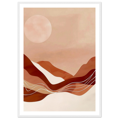Amber Horizons Moonlit Simplicity - Poster - Arthena