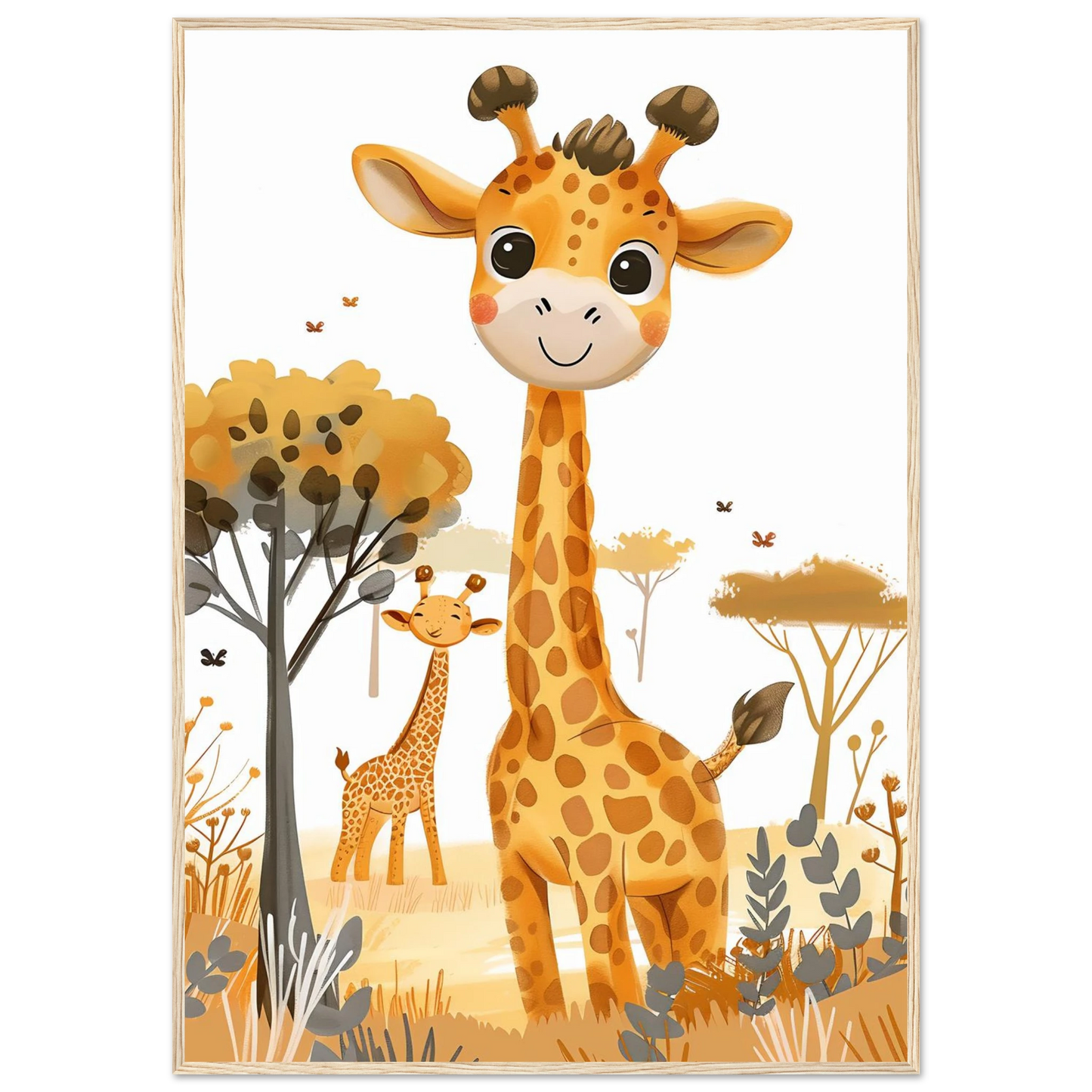 Friendly Giraffe - Poster - Arthena