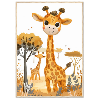 Friendly Giraffe - Poster - Arthena