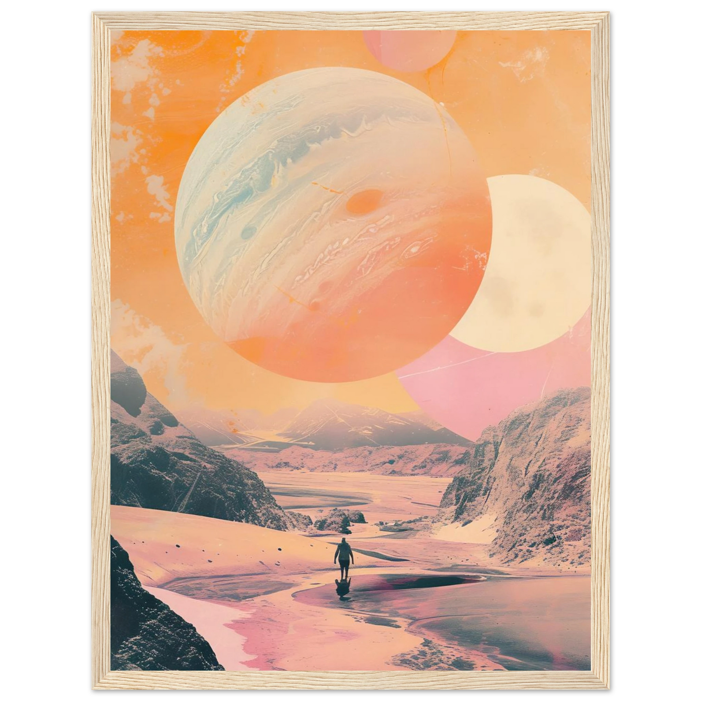 Lost Wanderer Beneath Alien Suns - Poster - Arthena