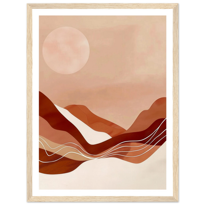 Amber Horizons Moonlit Simplicity - Poster - Arthena