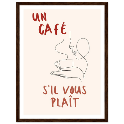 Un Café S'il Vous Plait - Poster - Arthena