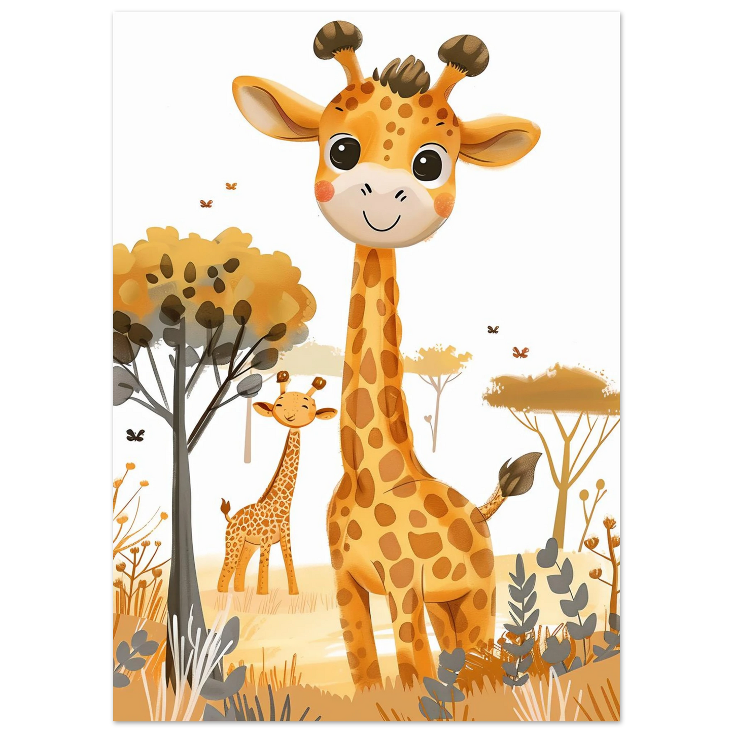 Friendly Giraffe - Poster - Arthena